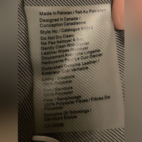 Danier Genuine Leather Insulated Jacket, Removable Fur Trim - Picture 11 of 15